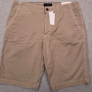 American Eagle Outfitters Tan Flat Front Men Shorts